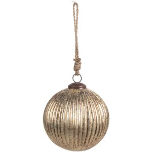 Clayre & Eef 6GL4549M Christmas tree baubles Ø 12x12 cm Gold