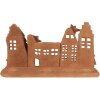 Clayre & Eef 6PR4357 Gingerbread House Decoration 27x9x15 cm