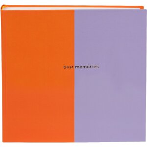 Goldbuch photo album Coloration orange lilac 25x25 cm 60...