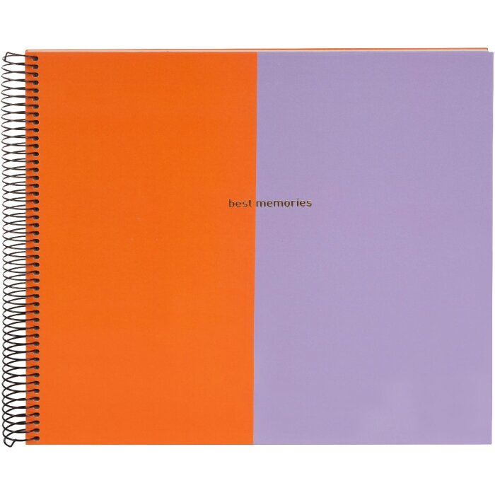 Goldbuch spiral album Coloration orange lilac 34x30 cm 40 pages photo cardboard