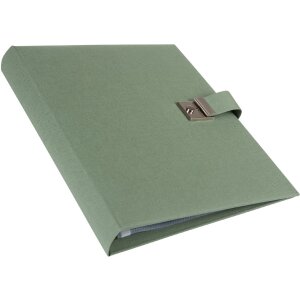 Goldbuch document folder Bella Vista artichoke 27x34 cm 5 pockets linen