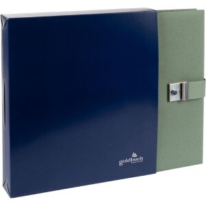 Goldbuch document folder Bella Vista artichoke 27x34 cm 5 pockets linen