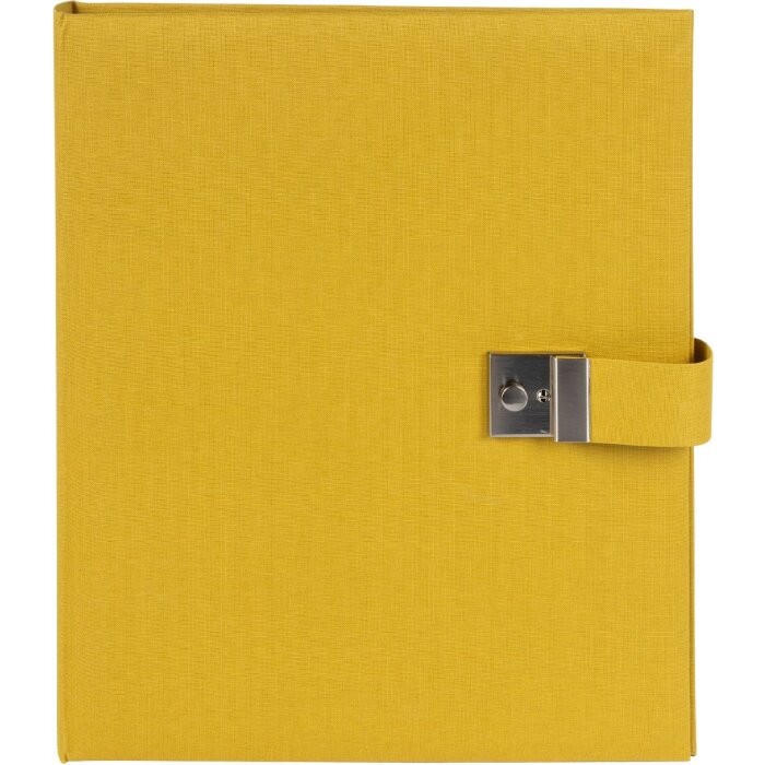 Goldbuch document folder Bella Vista mustard 27x34 cm linen 5 pockets