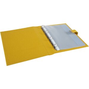 Goldbuch document folder Bella Vista mustard 27x34 cm linen 5 pockets