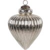 Clayre & Eef 6GL4539L Christmas tree bauble silver Ø 16x20 cm