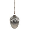 Clayre & Eef 6GL4540XL Christmas tree bauble silver Ø 15x21 cm