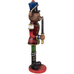 Clayre & Eef 6PR4334 Decoration Soldier Bear 7x6x20 cm