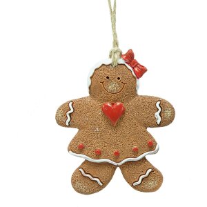 Clayre & Eef 6PR4337 Decoration Hanger Gingerbread...