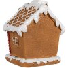 Clayre & Eef 6PR4341 Decoration gingerbread house with LED 11x9x13 cm