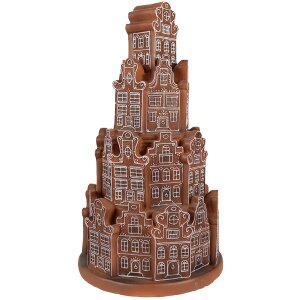 Clayre & Eef 6PR4343 Decoration house with LED Ø 18x33 cm 3xAAA