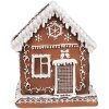 Clayre & Eef 6PR4346 LED decoration gingerbread house 13x13x15 cm 3xAAA