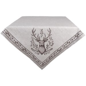 Clayre & Eef GTW01 Tablecloth deer motif 100x100 cm