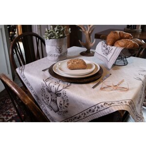 Clayre & Eef GTW01 Tablecloth deer motif 100x100 cm