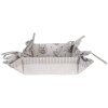 Clayre & Eef GTW47 Bread Basket 35x35x8 cm Beige Reindeer Design