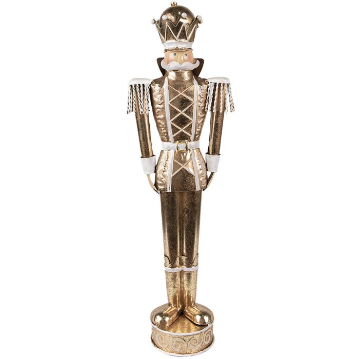 Clayre & Eef 6Y5604 Decoration Nutcracker 13x9x43 cm Gold