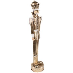 Clayre & Eef 6Y5604 Decoration Nutcracker 13x9x43 cm Gold