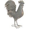 Clayre & Eef 6Y5612 Decoration Rooster Grey 34x14x42 cm