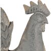 Clayre & Eef 6Y5612 Decoration Rooster Grey 34x14x42 cm