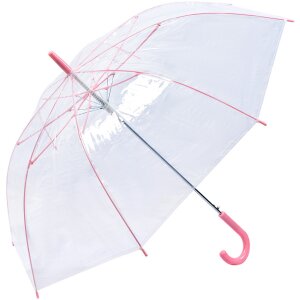 Juleeze JZUM0080P Umbrella transparent pink 58 cm