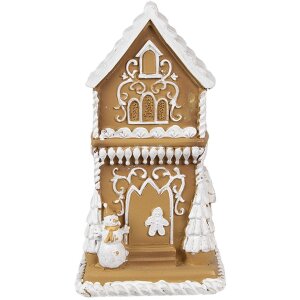 Clayre & Eef 6PR4193 Decoration House with LED Brown...