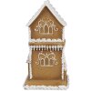 Clayre & Eef 6PR4193 Decoration House with LED Brown White 8x8x15 cm