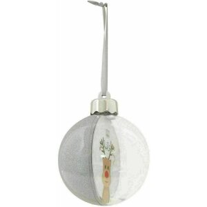 Deknudt S66FJ6 Christmas bauble photo insert silver...