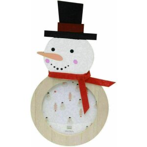 Deknudt S66FK2 Christmas decoration wooden snowman nature