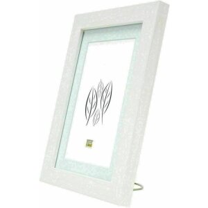 Deknudt S66KF1 White wooden picture frame with passe-partout 30x30 cm 40x40 cm