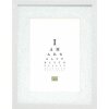 Deknudt S66KF1 White wooden picture frame with passe-partout 30x30 cm 40x40 cm