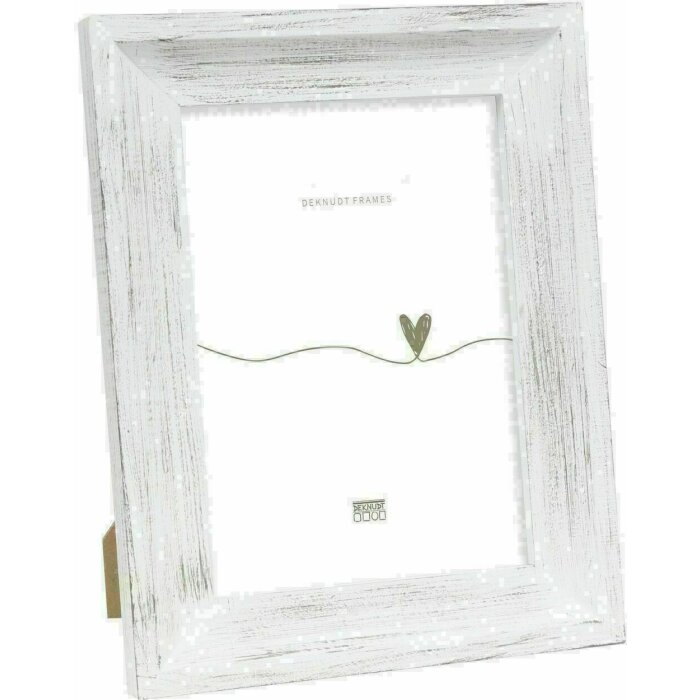 Deknudt S67UF1 Hand painted picture frame white 10,0x15,0 cm