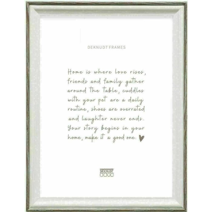 Deknudt S68VG2 picture frame white brown-grey edge 40x60 cm