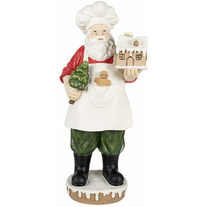 Clayre & Eef 5PR0124GG Decoration Father Christmas 26x20x59 cm