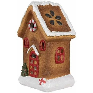 Clayre & Eef 6CE1770 Decoration gingerbread house 9x7x15 cm