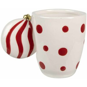 Clayre & Eef 6CEMU0162R Mug with Christmas bauble...