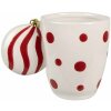 Clayre & Eef 6CEMU0162R Mug with Christmas bauble handle 350 ml