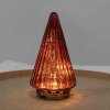 Clayre & Eef 6GL4571R Christmas Tree with LED Red Ø 11x19 cm