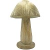 Clayre & Eef 6PR4156 Decoration Mushroom Ø 13x20 cm natural wood look