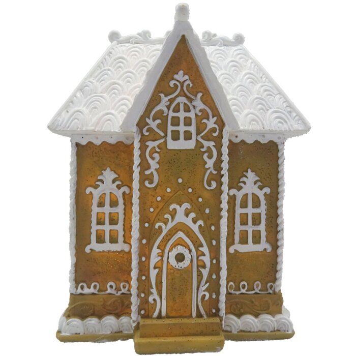 Clayre & Eef 6PR4191 Decoration House with LED 12x9x15 cm