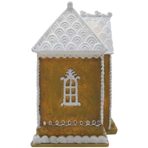 Clayre & Eef 6PR4191 Decoration House with LED 12x9x15 cm