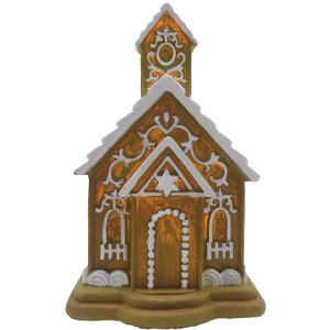 Clayre & Eef 6PR4192 LED decoration house 9x9x14 cm