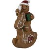 Clayre & Eef 6PR4195 Decoration gingerbread man deer rocking figure 11x5x12 cm