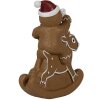 Clayre & Eef 6PR4195 Decoration gingerbread man deer rocking figure 11x5x12 cm