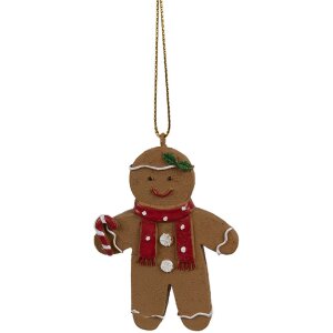 Clayre & Eef 6PR4197 Christmas tag gingerbread man...