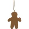 Clayre & Eef 6PR4197 Christmas tag gingerbread man 5x1x7 cm