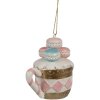 Clayre & Eef 6PR4209 Hanging pastry cup with macarons 6x4x7 cm