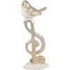 Clayre & Eef 6PR4227 Decoration Bird on clef 6x5x16 cm