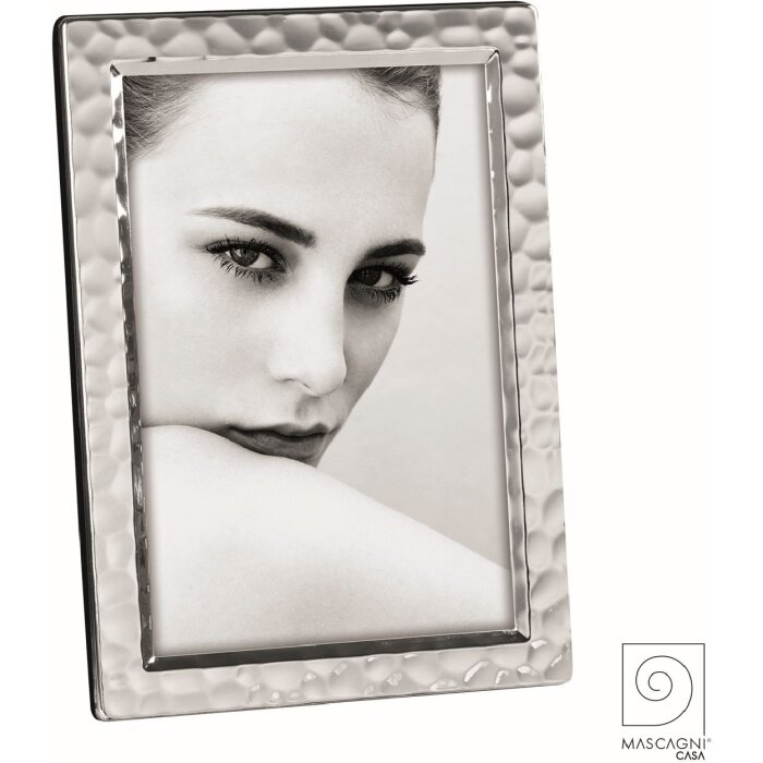 Mascagni A1597 Metal photo frame glossy 13x18 cm 15x20 cm hammer finish design