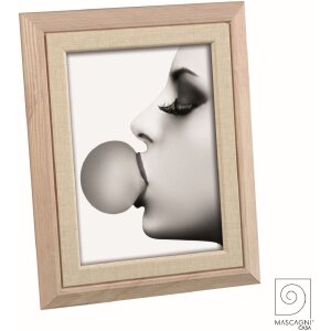 Mascagni A1635 Portrait frame white or grey 13x18 cm 15x20 cm wood effect MDF