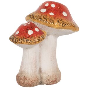 Clayre & Eef 6CE1751 Decoration Mushrooms 14x11x17 cm