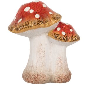 Clayre & Eef 6CE1751 Decoration Mushrooms 14x11x17 cm